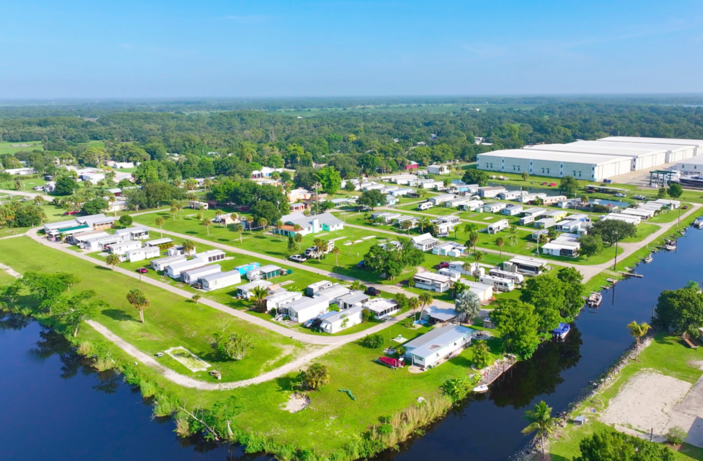 Meadowlark Shores RV Resort RV Park Campground Aerial View